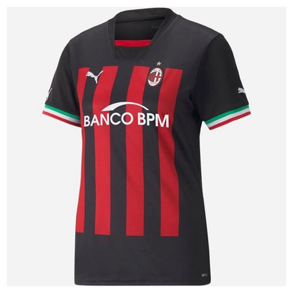 Camiseta AC Milan 1ª Kit Mujer 2022 2023